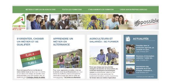 Pays de la Loire - un nouveau site Internet pour les formations des chambres d'agriculture des Pays de la Loire