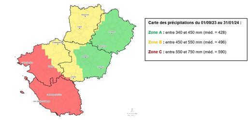 Azote - Synthèse des reliquats d’azote sortie hiver 2024 sous céréales à paille sur la région Pays de la Loire