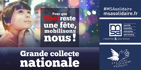 MSA – La Grande collecte nationale avec le Secours populaire français